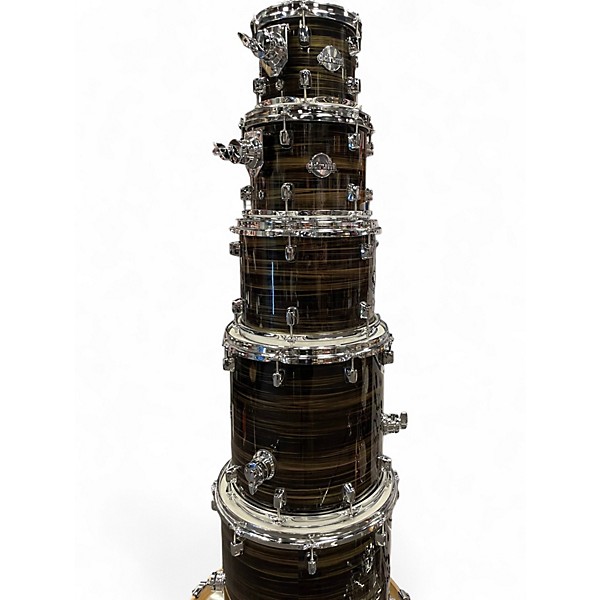 Used ddrum 7 Piece DOMINION BIRCH OLIVE METALLIC Drum Kit