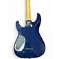 Used Schecter Guitar Research Omen Extreme 6 Ocean Blue Burst Solid Body Electric Guitar