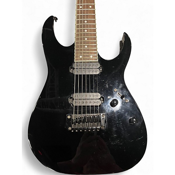 Used Ibanez RG7321 7 String Black Solid Body Electric Guitar