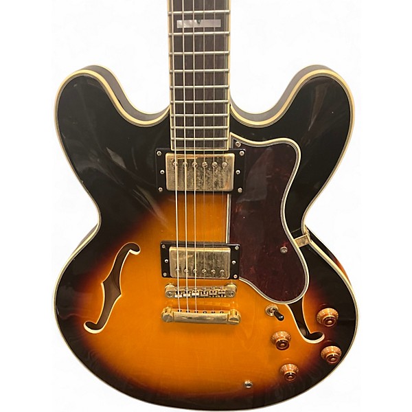 Used Epiphone Sheraton II Vintage Sunburst Hollow Body Electric Guitar