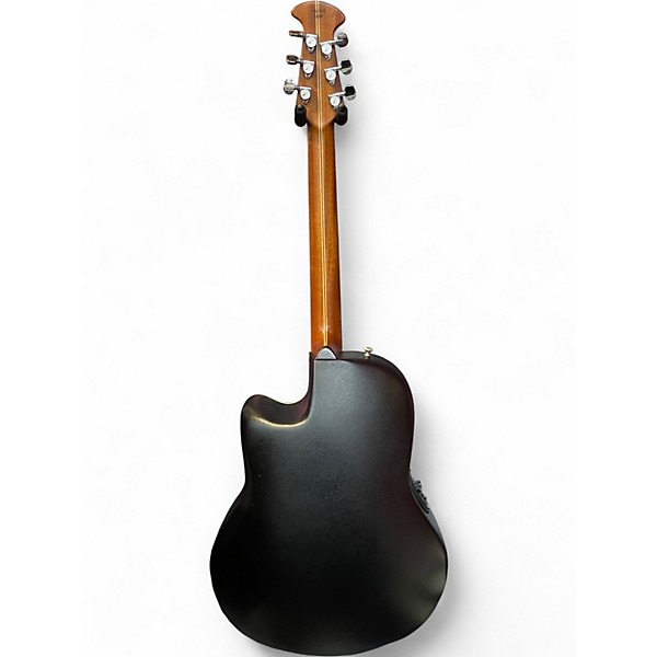 Used 2000s Ovation 1771LX Black Acoustic Electric Guitar