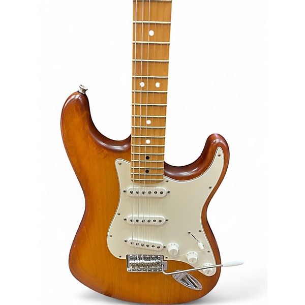 Used Fender American Performer Stratocaster SSS PINE AMBER Solid Body Electric Guitar