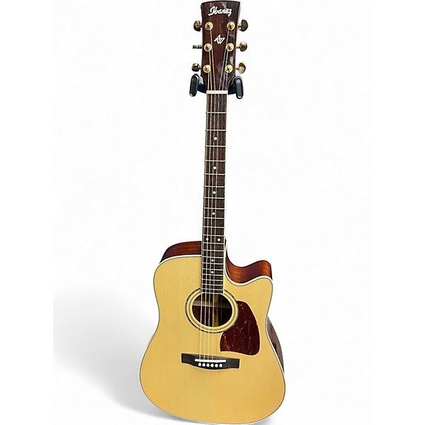 Used Ibanez AW100ece Natural Acoustic Electric Guitar