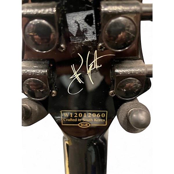 Used Schecter Guitar Research Synyster Gates Signature Custom S Black Solid Body Electric Guitar