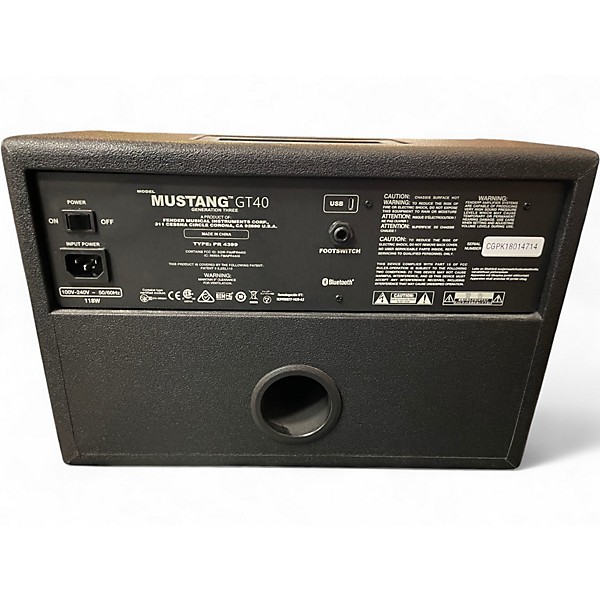 Used Fender GT40 Guitar Combo Amp