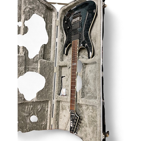 Used ESP LTD MH350FR TRANS BLACK Solid Body Electric Guitar