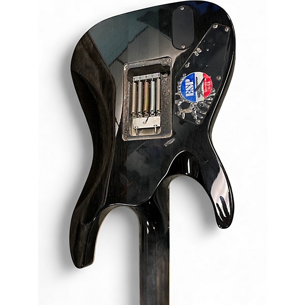 Used ESP LTD MH350FR TRANS BLACK Solid Body Electric Guitar