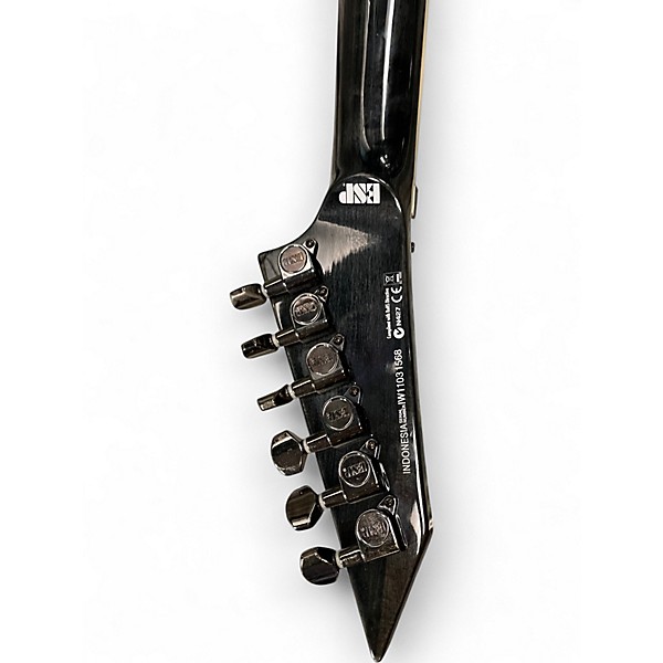 Used ESP LTD MH350FR TRANS BLACK Solid Body Electric Guitar