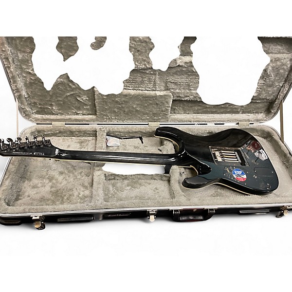 Used ESP LTD MH350FR TRANS BLACK Solid Body Electric Guitar