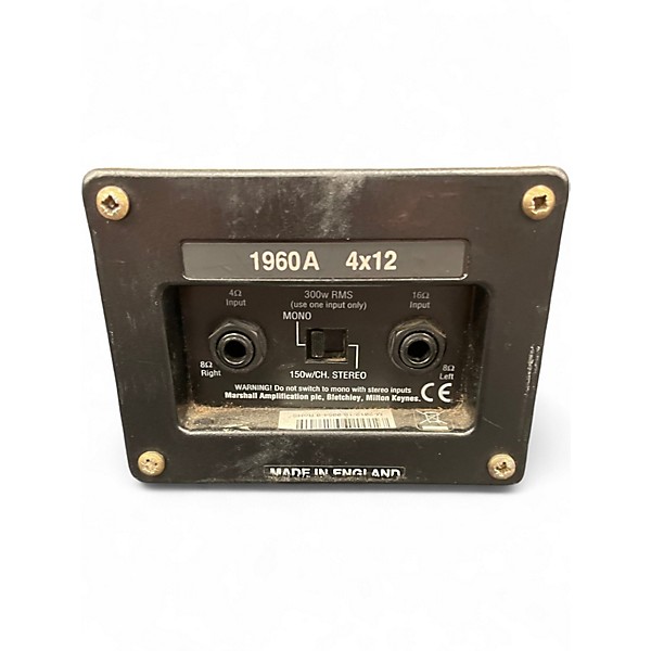 Used Marshall 1960A 300W 4x12 Stereo Slant Guitar Cabinet