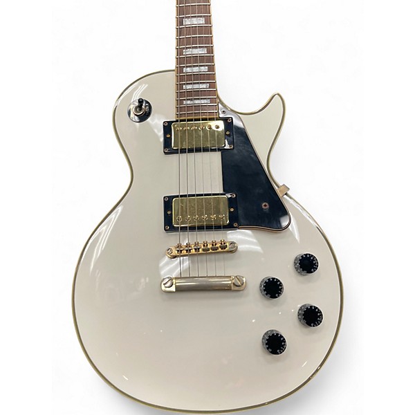 Used Grass Roots LP Custom Style Alpine White Solid Body Electric Guitar