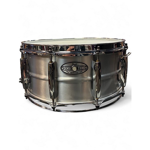 Used Pearl 6.5X14 Sensitone Snare Chrome Drum