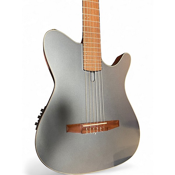 Used Ibanez frh10n Ice Blue Metallic Classical Acoustic Electric Guitar