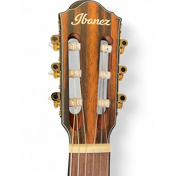 Used Ibanez frh10n Ice Blue Metallic Classical Acoustic Electric Guitar