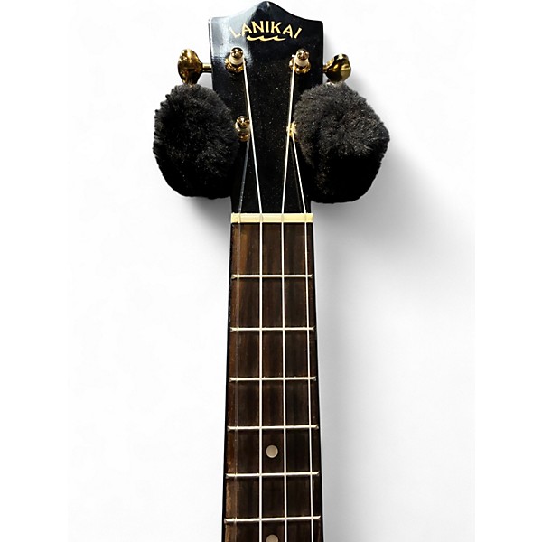 Used Lanikai Spalted Maple Tenor Black Burst Ukulele