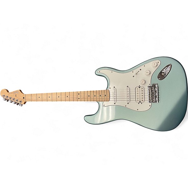 Used Fender Standard Stratocaster HSS Surf Green Sparkle Solid Body Electric Guitar