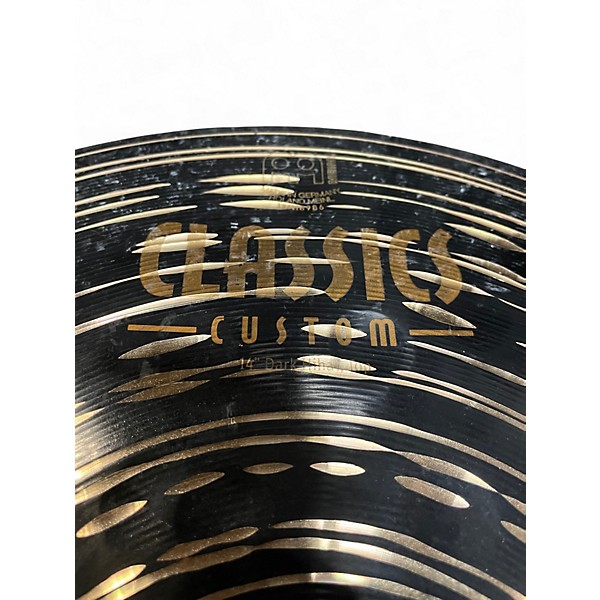 Used MEINL 14in Classics Custom Dark Hi-Hat Pair Cymbal