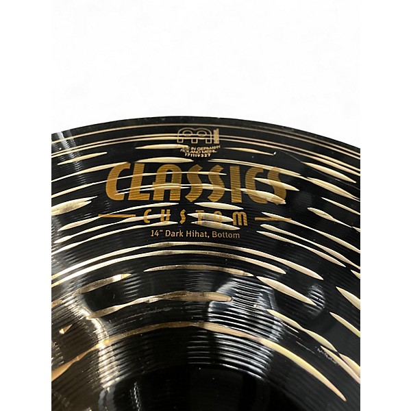 Used MEINL 14in Classics Custom Dark Hi-Hat Pair Cymbal