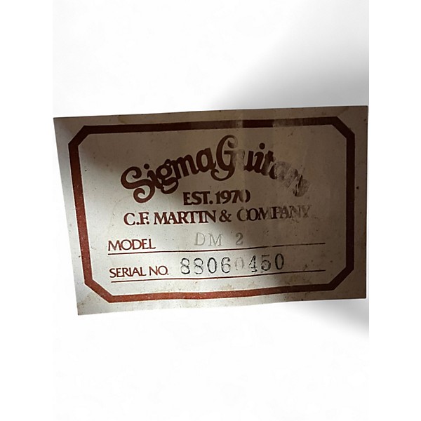 Used Sigma Guitars DM 2  Natural Acoustic Guitar