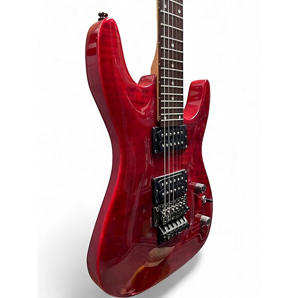 Used Dean VN1000F Trans Red Solid Body Electric Guitar