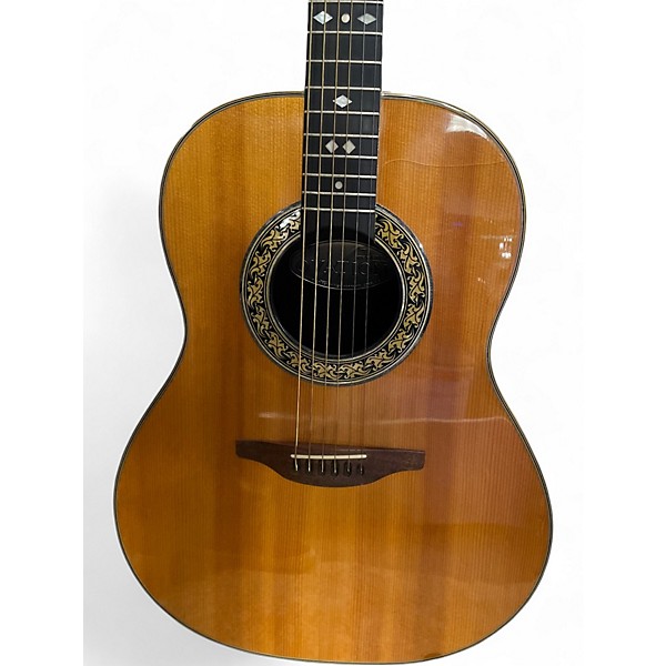 Vintage 1974 Ovation CUSTOM BALLADEER Natural Acoustic Guitar