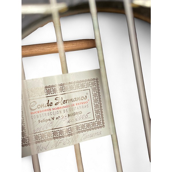 Used Conde Hermanos FELIPE V NO. 2 AF25/R Natural Flamenco Guitar