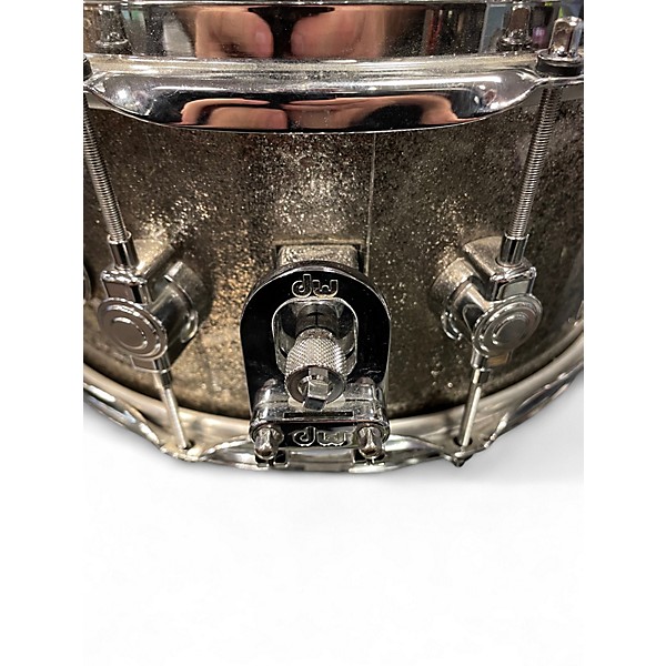 Used DW 6.5X14 Performance Series Snare Silver Sparkle Drum