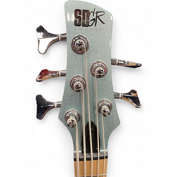 Used Ibanez SRMD205 Blue Electric Bass Guitar