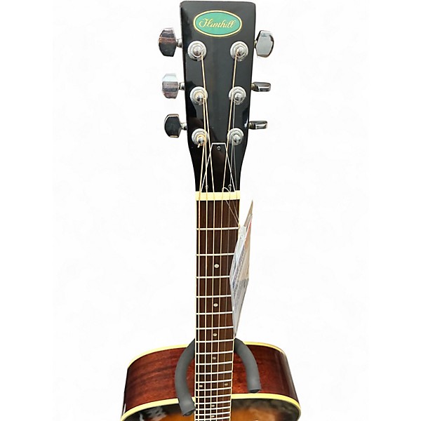 Used Flinthill resonator round neck Sunburst Acoustic Guitar