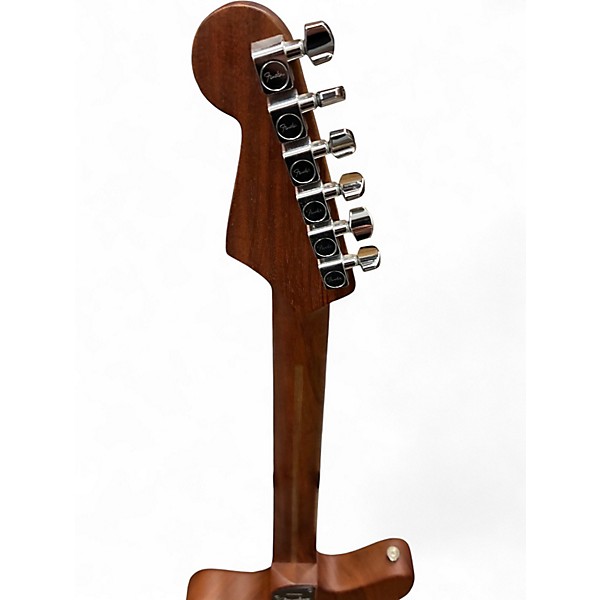 Used 2021 Fender American Acoustasonic Jazzmaster White Acoustic Electric Guitar