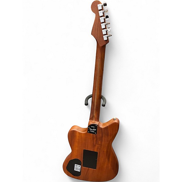 Used 2021 Fender American Acoustasonic Jazzmaster White Acoustic Electric Guitar