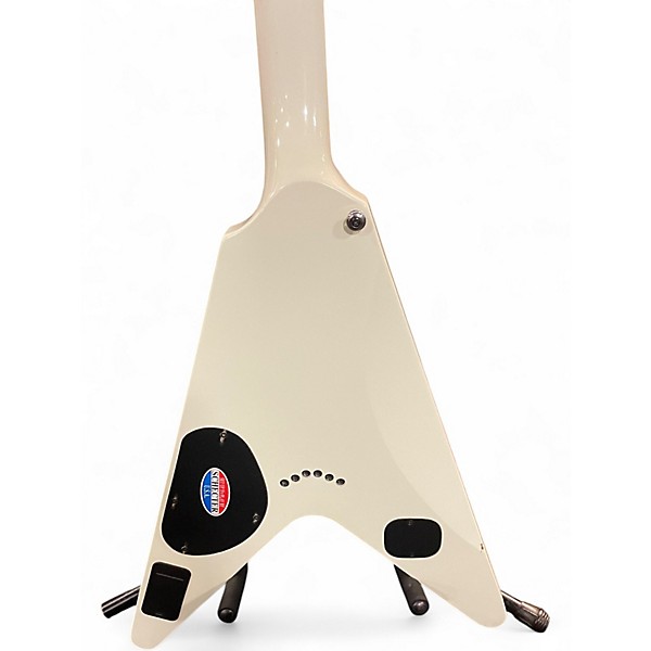 Used Schecter Guitar Research Hellraiser V1 White Solid Body Electric Guitar