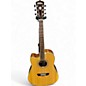 Used Washburn WD10SCE Left Handed Natural Acoustic Electric Guitar thumbnail