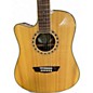 Used Washburn WD10SCE Left Handed Natural Acoustic Electric Guitar