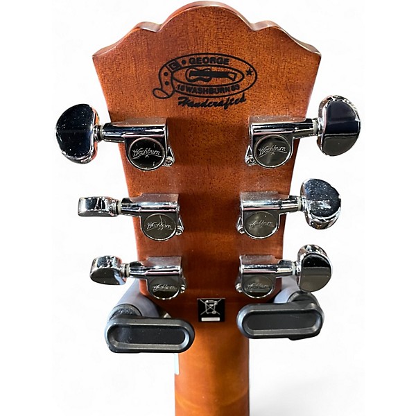Used Washburn WD10SCE Left Handed Natural Acoustic Electric Guitar