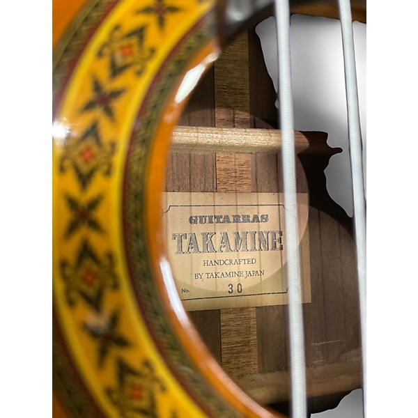 Used Takamine No30 Natural Classical Acoustic Guitar