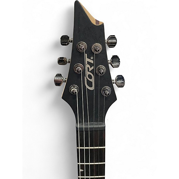 Used Cort KX500 ETCHED Black Solid Body Electric Guitar