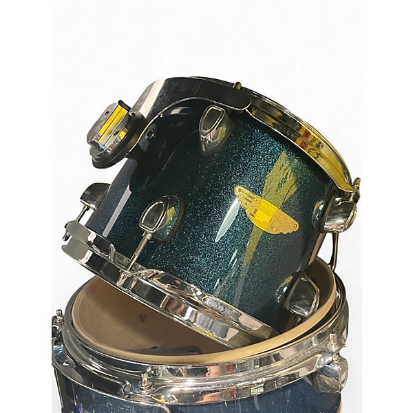 Used SPL 4 Piece velocity II blue sparkle Drum Kit