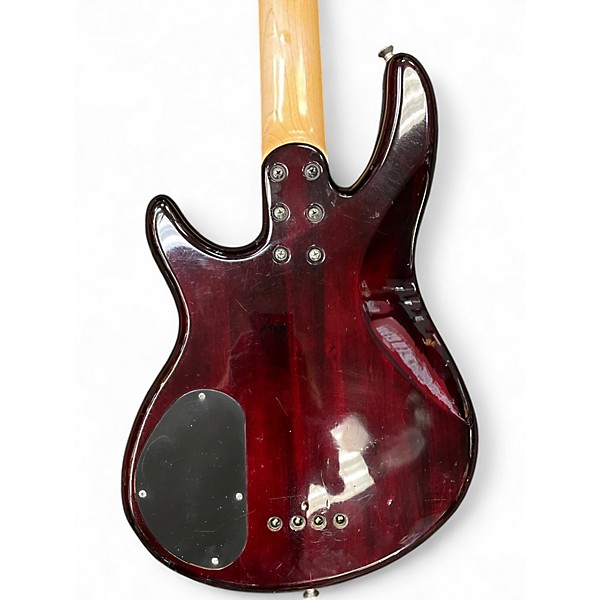 Used Schecter Guitar Research Raiden Special 4 String Trans Red Electric Bass Guitar