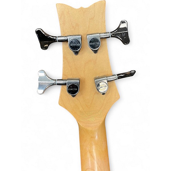 Used Schecter Guitar Research Raiden Special 4 String Trans Red Electric Bass Guitar