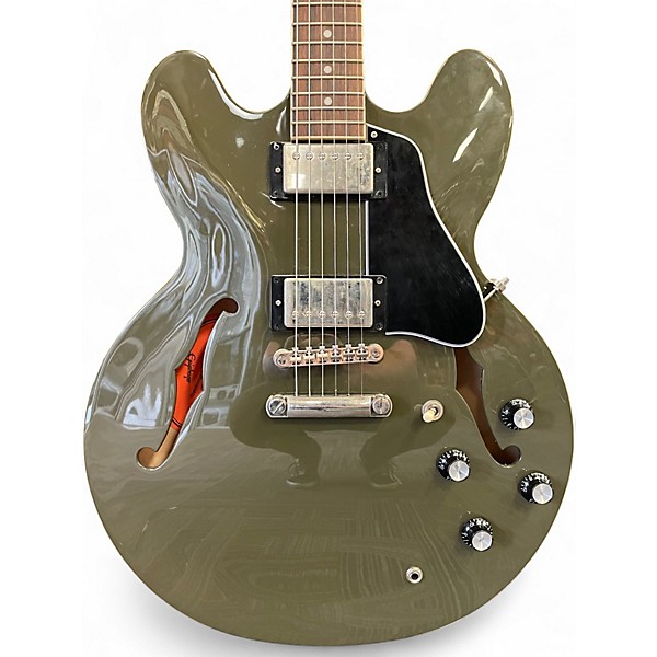 Used Epiphone ES335 OLIVE DRAB Hollow Body Electric Guitar