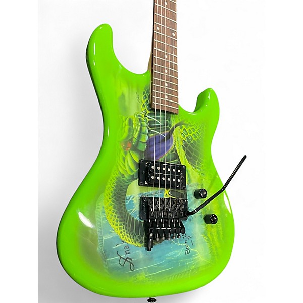 Used Kramer dave the snake sabo signature green Solid Body Electric Guitar
