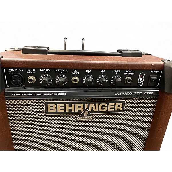 Used Behringer AT108 1X8 15W Ultracoustic Acoustic Guitar Combo Amp