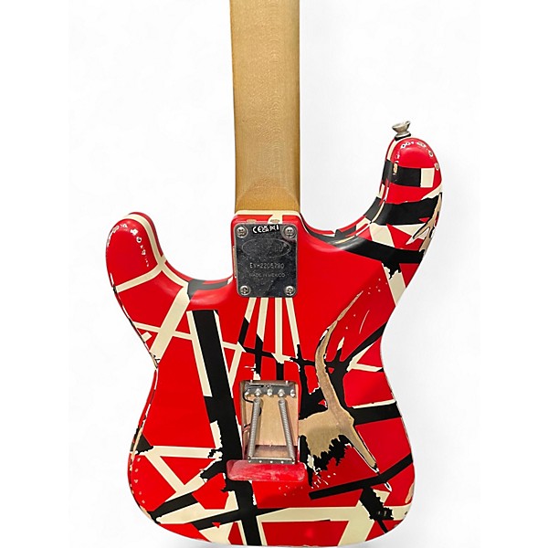 Used EVH Striped Series Frankie FRANKENSTRAT Solid Body Electric Guitar