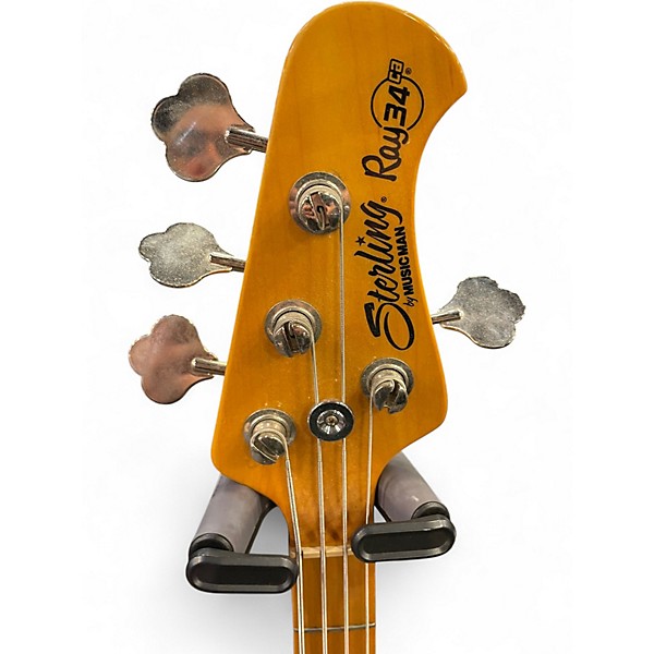 Used 2010s Sterling by Music Man Ray34 CA Seafoam Green Electric Bass Guitar