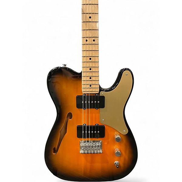 Used Squier Paranormal Baritone Cabronita Telecaster 2 Color Sunburst Solid Body Electric Guitar