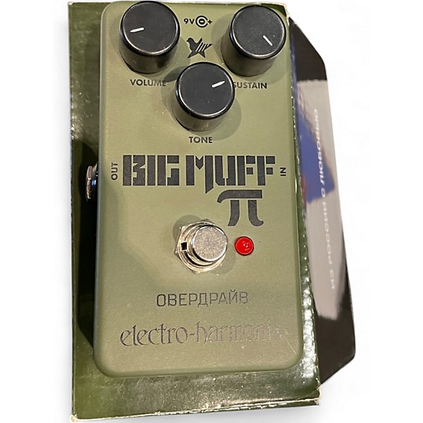 Used Electro-Harmonix Green Russian Big Muff Pi Fuzz Effect Pedal
