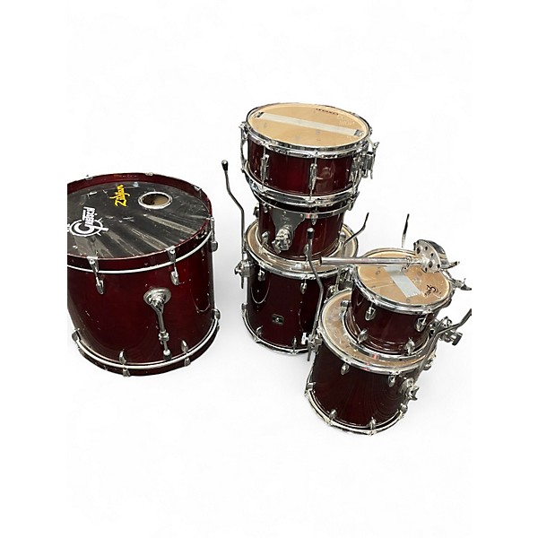 Used Gretsch Drums 6 Piece Catalina Maple Cherry Sunburst Drum Kit