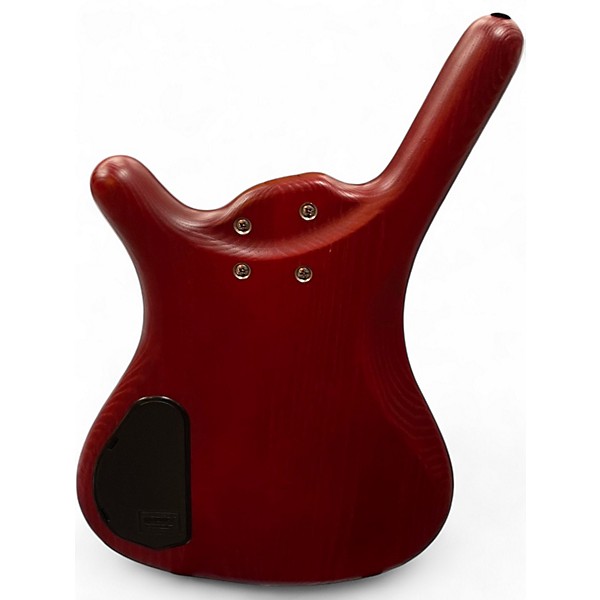 Used RockBass by Warwick CORVETTE $$ Satin Red Electric Bass Guitar
