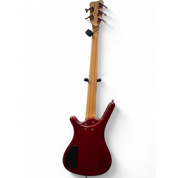 Used RockBass by Warwick CORVETTE $$ Satin Red Electric Bass Guitar